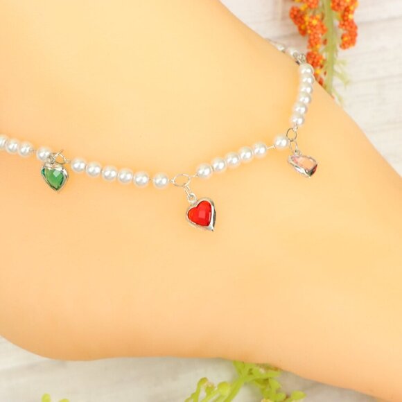 "Handmade Anklet – Elegant & Delicate Jewelry for Women | UNVRC1439 - Picture 7 of 10